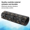 2pcs 7/8in 22mm Handlebar Cover Retro Cowhide Hand Grip Skin