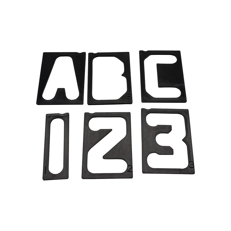 Milescraft 2201 Horizontal Character Template Set 2.5in (41 piece) Router