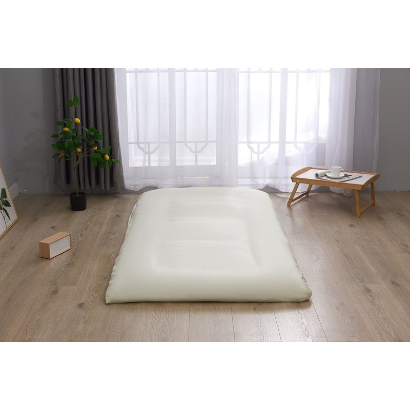 Futon Cover, Single, 100% Cotton, Vanilla Yellow, One-touch Sheet, Plain,