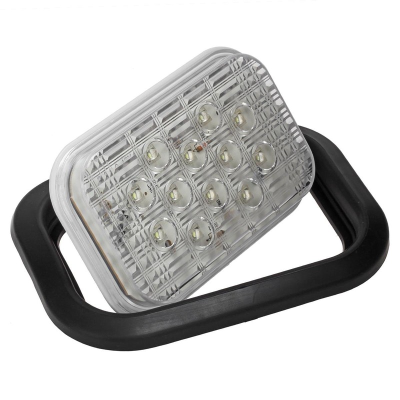 Partsam 6Pcs 5x3 Rectangle Stop/Turn/Tail & Backup/Reverse Truck Trailer Hitch