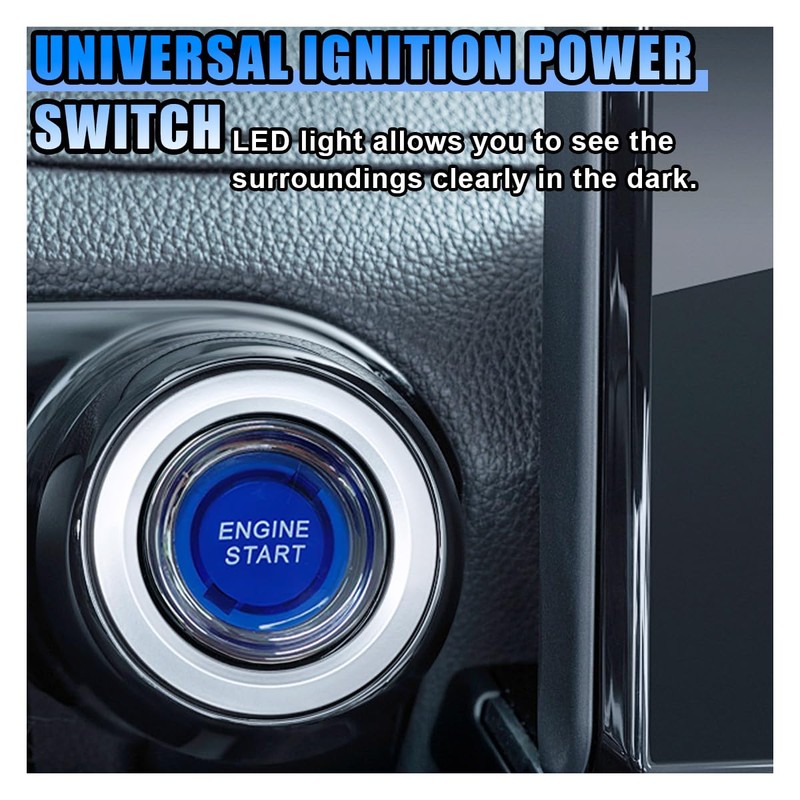 12V DC 50A Car Engine Ignition Switch, Engine Push Button