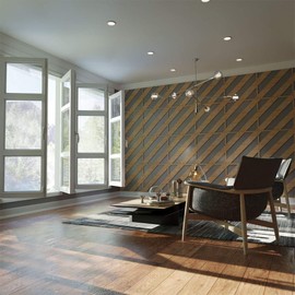 Ekena Millwork WALW24X24X0375STRCH Strymon 3/8"T Decorative Fretwork Wall Panels, 23 3/8"W X 23 3/8"H, Cherry
