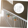 Abaodam Stainless Steel Hanging Flower Pot Rack Durable Planter Holder