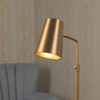 VONLUCE Gold Desk Lamp with LED Bulb Adjustable, Antique Brass