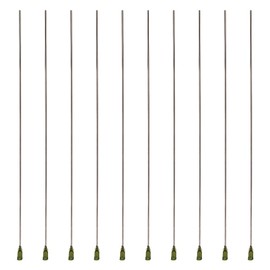 BENECREAT 10pcs 11.7" Blunt Tip Dispensing Needles 18 Gauge/7.5mm Long Stainless Steel Needles with Luer Lock for Dispensing Glues, Crafts