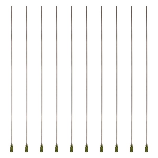 BENECREAT 10pcs 11.7" Blunt Tip Dispensing Needles 18 Gauge/7.5mm Long