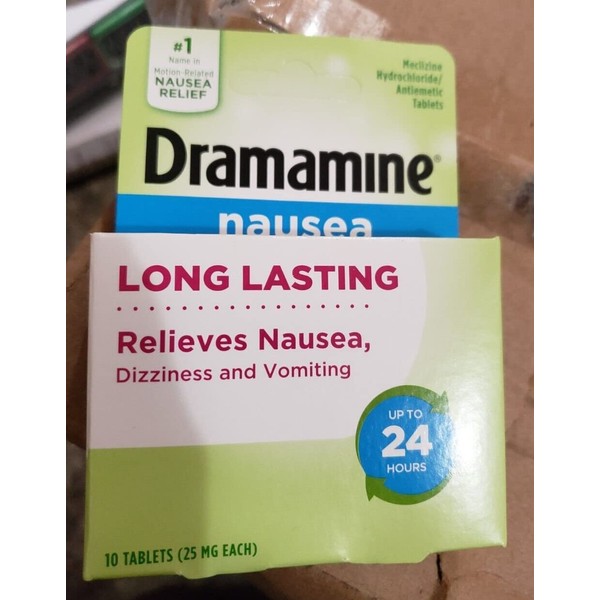 Dramamine-N Tablets Long Lasting Formula - 10 ct, Pack of 4