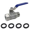 Fitvell Stainless Steel Garden Hose Shut Off Valve Full Flow