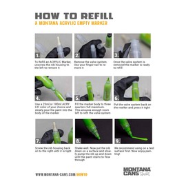 Montana Acrylic Marker Ink Refills, 180ml Bottle, Shock Lilac (045457)