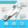 firiKer Nail Clipper Set,Premium Stainless Steel Fingernail and Toenail Clipper