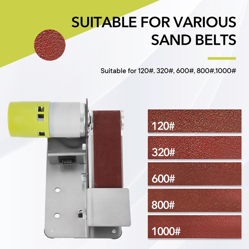 Mini Belt Sander, 7 Adjustable Speed Electric Knife Sharpener, 15