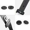 LEEQ 15 Sets Black Seat Belt Stopper Buttons Non-slip Buckle