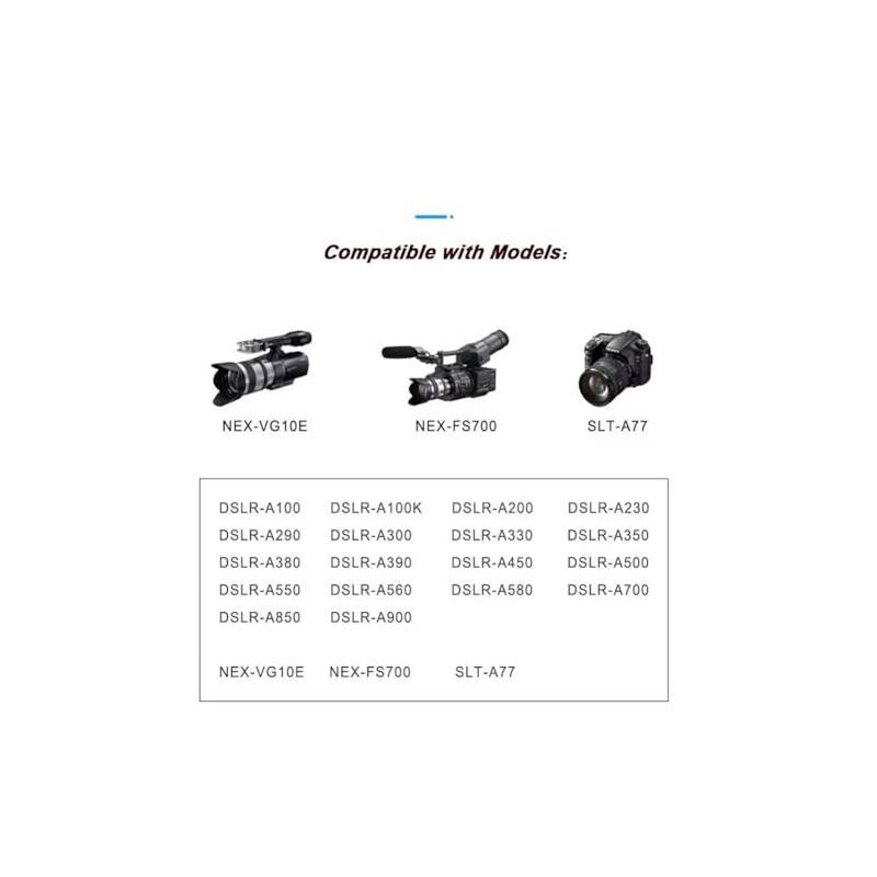 Camaisa PW10AM Type-C Converter Power Cable for Sony Alpha A58
