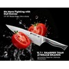 BRODARK Kitchen Knife Set with Block - 15-Piece Knife Block