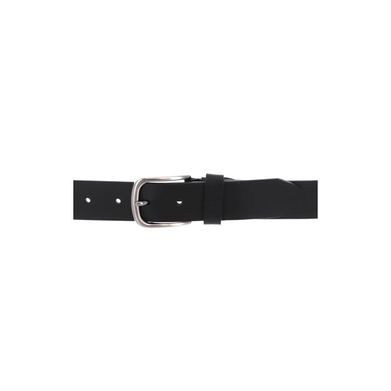 VALENTINO Bairone W105 Nero Leather Belt, nero