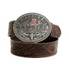 Shyanne Women's American Cowgirl Floral Tooled Buckle Belt - SASP22BT3