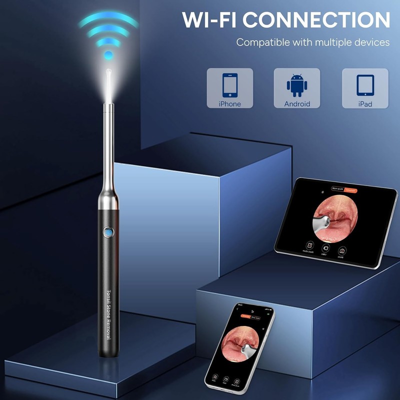 Tonsil Stone Remover with Camera - Upgraded Visual Tonsil Stone