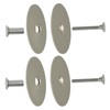 OSVJE 2 Pack Brushed Stain Nickel Round Door Hole Cover