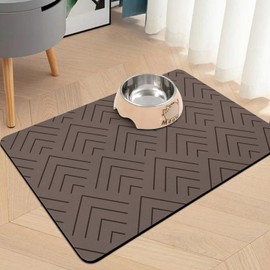 Pet Food Mats for Floor, Absorbent Dog Mat for Food and Water Dispenser Mat, Dog Food Mat Quick Dry Cat Food Mat Pet Supplies