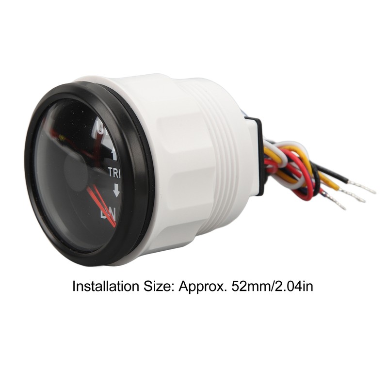 52MM Boat Trim Gauge Stainless Steel DC9 to 32V UP