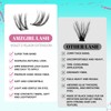 Cluster Lash Extensions 144PCS D Curl Eyelash Clusters with Premium