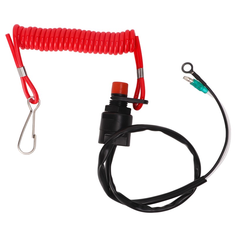 Boat Engine Emergency Stop Switch Safety Tether Lanyard ABS for
