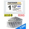 1 1/2" Ring A153-D HDG Coil Roofing Nails 3,600ct