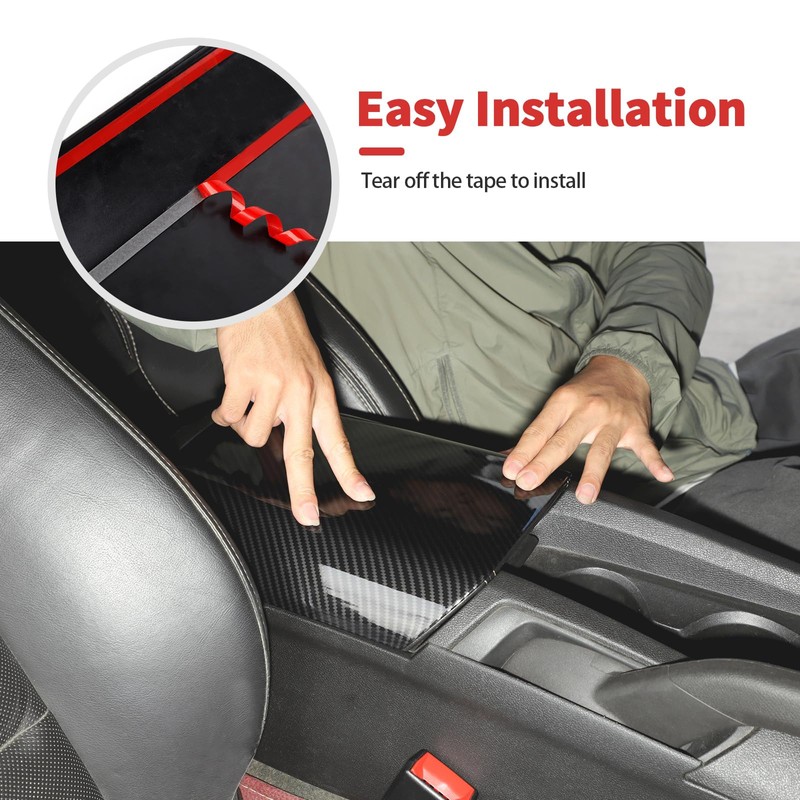 SQQP Center Console Cover Armrest Box Trim Waterproof Protector Fit