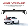 Black Universal Vehicle Backup Camera License Plate Bracket, Installation Holder