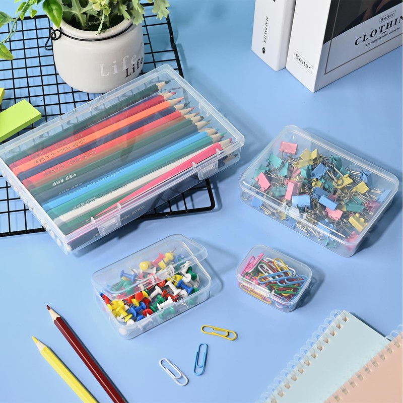 Mauproy 24 Pack Mixed Sizes Small Plastic Storage Containers, Mini