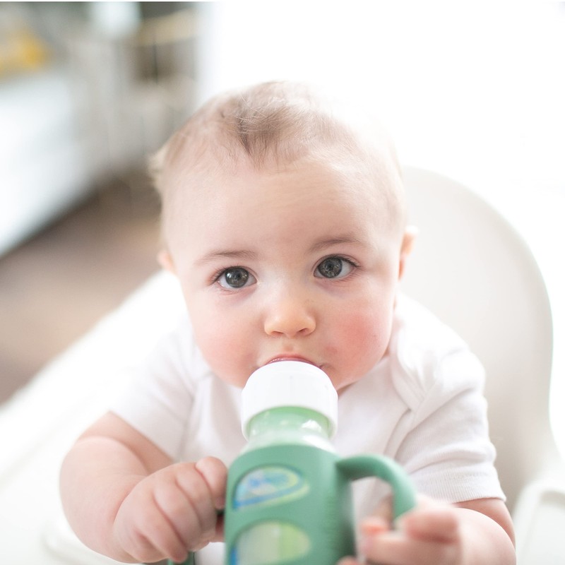 Dr. Brown's Milestones 100% Silicone Baby Bottle Handles, Narrow, Removable