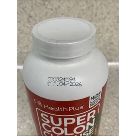 Health Plus Inc Super Colon Cleanse 530 mg 240 Capsules, Expires 04/2026