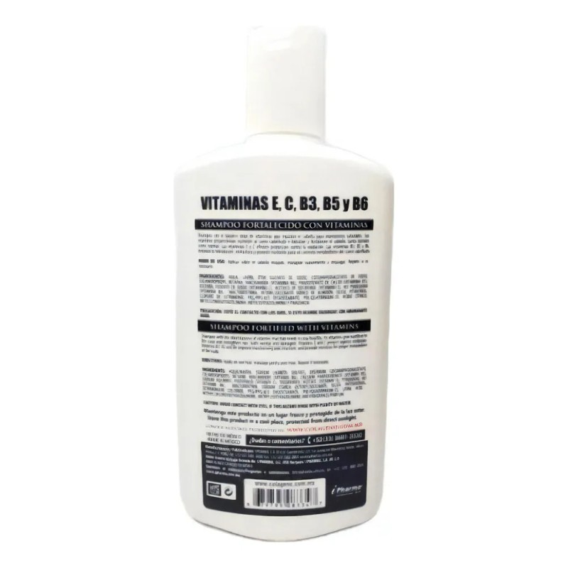 Colageno Shampoo Fortalecido Con Vitaminas 450 Ml