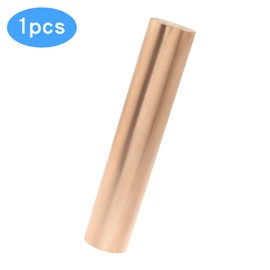 Zorveiio Pure Copper Round Rod 20mm Dia 100mm Length Solid Copper Rod Bare Copper Metal Rod for DIY Metal Crafts, Metal Working Hobbies