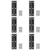 FUXXER® 6 x Antique Hinges Vintage Style Metal Hinges 75x24mm