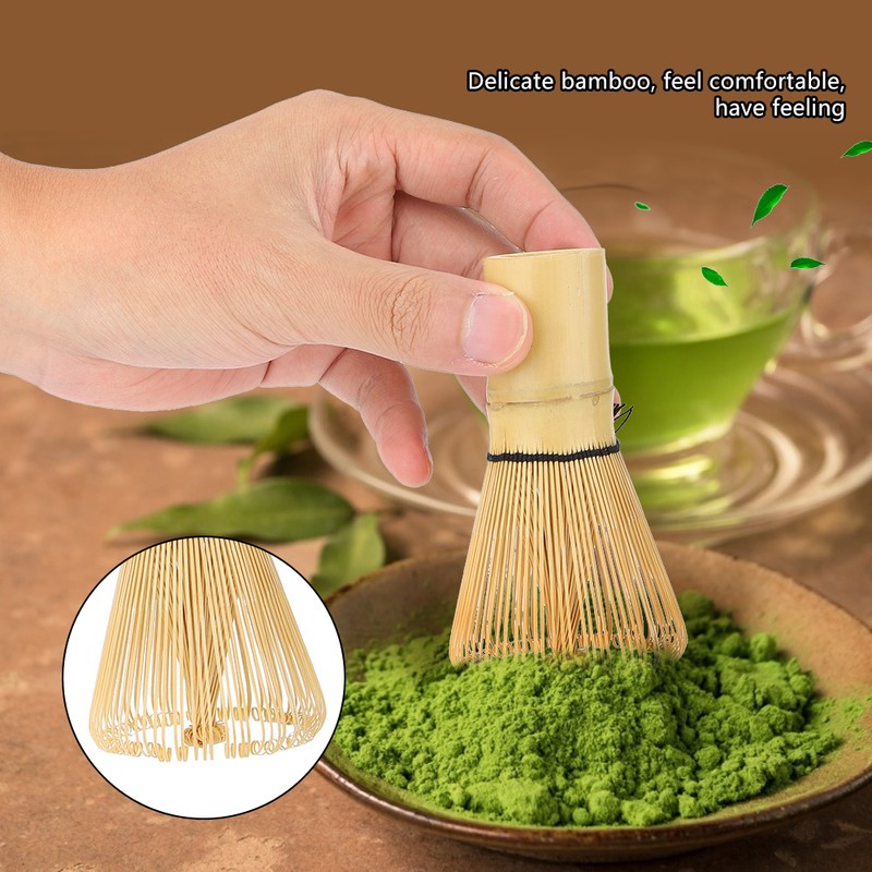 Traditional Long Handle Matcha Tea Whisk Chasen Brush Tool for