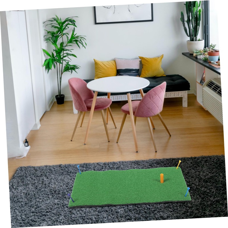 Mipcase Portable Indoor Golf Practice Mat Mini Golf Turf Hitting