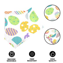 ALAZA Double-Sided Easter Eggs Seamless Table Runner 14x108 Inches Long,Table Cloth Runner for Wedding Birthday Party Kitchen Dining Home Everyday Decor