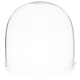 Plymor 5.5" x 5.5" Glass Display Dome Cloche (Clear Glass Tray Base)