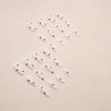 24pcs Almond Press on Nails Medium Fake Nails All White