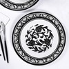 Lechoo Melamine Dinnerware Sets-12pcs Melamine Plates and Bowls Set, Unbreakable,