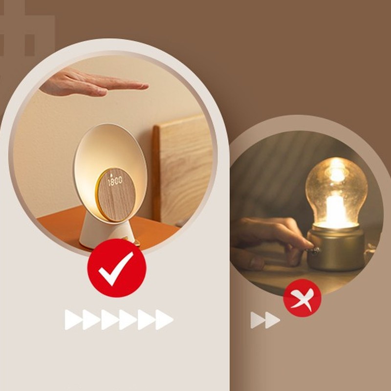 Moonlight Sensor Night Light Speaker Wireless Alarm Clock Bluetooth Speaker