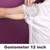 Lekgavd Goniometer 12 Inch, 360 Degree Plastic Orthopedic Angle Ruler,
