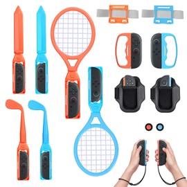 Switch Sports Accessories Bundle, 18-in-1 Switch 2 Sports Accessories Kit,Family Party Game Pack Accessories Kit for Switch Sports Games, Compatible with Switch 2
