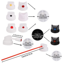 10pcs Universal Spray Paint Caps, Replacement Spray Paint Tips for Cans-Spray Can Nozzles for Graffiti & Art Creation Painting DIY Projects