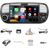 Android 9 Car Stereo Compatible for Fiat 500 (2007-2015), Wireless