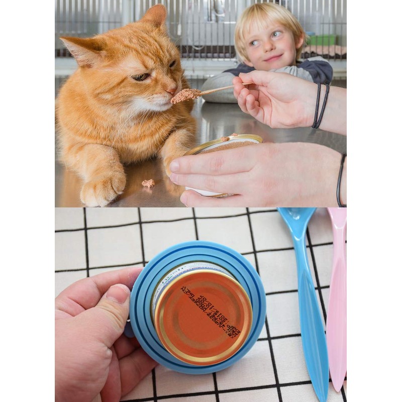 Comtim Pet Food Can Cover Silicone Can Lids for Dog