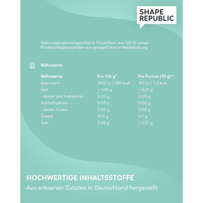SHAPE REPUBLIC Shape & Glow 500 g (50 Servings) -