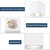 ZMH Surface-Mounted Spotlight GU10: Surface-Mounted Spotlight Square Ceiling Spotlights Ceiling