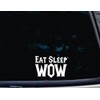 Eat Sleep Wow - 5 1/2" x 3 3/4" die